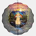 In My Heart, You’re Never Gone - Memorial Personalized Custom Wind Spinner - Sympathy Gift For Pet Owners, Pet Lovers