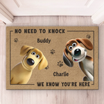 Our Pawsome Greeters Are Always On Duty - Dog Personalized Custom Home Decor Decorative Mat - House Warming Gift For Pet Owners, Pet Lovers