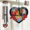 Custom Photo I'm Always With You - Memorial Personalized Custom Wind Chime Suncatcher - Sympathy Gift For Family Members