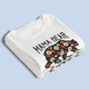 Strong As A Mama Bear, Soft As A Flower -  Family Personalized Custom Unisex T-shirt, Premium T-shirt, Hoodie - Mother's Day Gift For Mom, Grandma