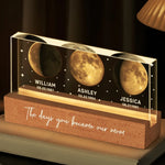 The Days Your Heart Grew Bigger - Family  Personalized Custom Acrylic Block 3D LED Night Light - Mother's Day, Gift For Mom