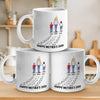 A Mother’s Love Leaves Footprints On The Heart - Family Personalized Custom Mug - Mother's Day, Gift For Mom, Grandma