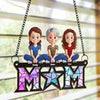 Mom, Our Guiding Star And Greatest Blessing - Family Personalized Window Hanging Suncatcher Ornament - Mother's Day, Gift For Mom, Grandma