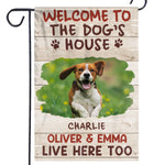 Custom Photo Tail Wags And Paw Prints Only - Dog & Cat Personalized Custom Flag - Gift For Pet Owners, Pet Lovers