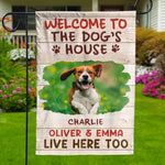 Custom Photo Tail Wags And Paw Prints Only - Dog & Cat Personalized Custom Flag - Gift For Pet Owners, Pet Lovers