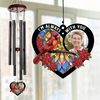 Custom Photo I'm Always With You - Memorial Personalized Custom Wind Chime Suncatcher - Sympathy Gift For Family Members