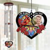 Custom Photo I'm Always With You - Memorial Personalized Custom Wind Chime Suncatcher - Sympathy Gift For Family Members