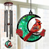 When Cardinals Appear, Angels Are Near - Memorial Personalized Custom Wind Chime Suncatcher - Sympathy Gift For Family Members