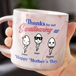 We Are Your Greatest Miracle - Family Personalized Custom Marble Mug - Mother's Day, Gift For Mom, Grandma
