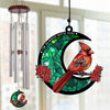 When Cardinals Appear, Angels Are Near - Memorial Personalized Custom Wind Chime Suncatcher - Sympathy Gift For Family Members