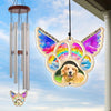 Custom Photo Forever Part Of My Heart - Memorial Personalized Custom Wind Chime Suncatcher - Sympathy Gift For Pet Owners, Pet Lovers