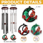 When Cardinals Appear, Angels Are Near - Memorial Personalized Custom Wind Chime Suncatcher - Sympathy Gift For Family Members