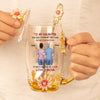 You Are My Forever Blessing - Family Personalized Custom Enamel Flower Tea Cup With Lid & Spoon - Mother's Day, Gift For Mom, Dad, Daughter