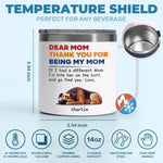 Dogs Make Life Whole - Dog Personalized Custom 14oz Stainless Steel Tumbler With Handle - Gift For Pet Owners, Pet Lovers