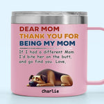 Dogs Make Life Whole - Dog Personalized Custom 14oz Stainless Steel Tumbler With Handle - Gift For Pet Owners, Pet Lovers