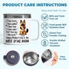A Dog’s Love Never Ends - Dog Personalized Custom 14oz Stainless Steel Tumbler With Handle - Gift For Pet Owners, Pet Lovers