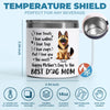 A Dog’s Love Never Ends - Dog Personalized Custom 14oz Stainless Steel Tumbler With Handle - Gift For Pet Owners, Pet Lovers