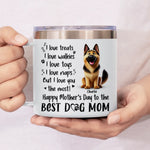Custom Name Dog Mom Mother's Day Gifts - Personalized 14 Oz Tumbler With Handle