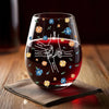 Held Together By Love - Family Personalized Custom Wine Glass - Mother's Day, Gift For Mom, Grandma