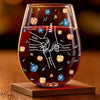 Held Together By Love - Family Personalized Custom Wine Glass - Mother's Day, Gift For Mom, Grandma