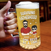 Cheers To Fatherhood - Family Personalized Custom Glass Beer Mug - Father's Day, Gift For Dad, Grandpa