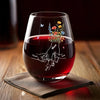 Mom’s Love Binds Us Forever - Family Personalized Custom Wine Glass - Mother's Day, Gift For Mom, Grandma