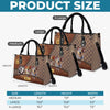 Because Life’s Better With Fur Babies - Dog Personalized Custom Leather Handbag - Gift For Pet Owners, Pet Lovers