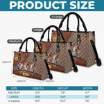 Because Life’s Better With Fur Babies - Dog Personalized Custom Leather Handbag - Gift For Pet Owners, Pet Lovers