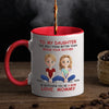 My Greatest Joy, My Precious Daughter - Family Personalized Custom Accent Mug - Mother's Day, Gift For Mom, Daughter