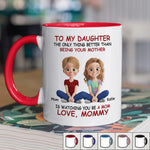 My Greatest Joy, My Precious Daughter - Family Personalized Custom Accent Mug - Mother's Day, Gift For Daughter, New Moms