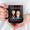 Bonded By Heart, United By Love - Family Personalized Custom Black Mug - Mother's Day, Gift For Mom, Daughter