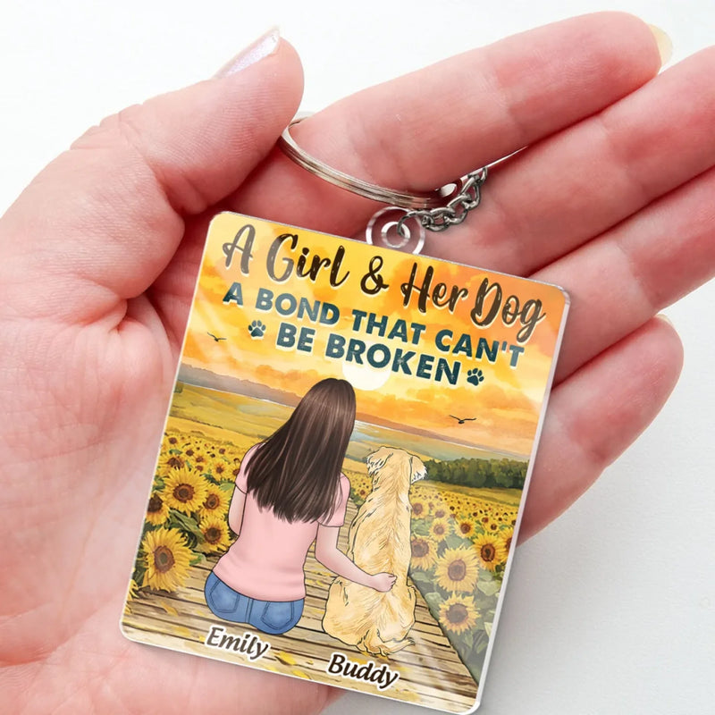 A Friend For A Lifetime - Dog Personalized Custom Shaped Acrylic Keychain - Gift For Pet Owners, Pet Lovers