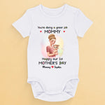 You're My Hero, Mommy - Family Personalized Custom Baby Onesie - Mother's Day, Baby Shower Gift, Gift For New Moms, Mom