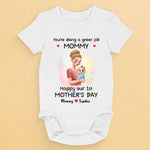 You're My Hero, Mommy - Family Personalized Custom Baby Onesie - Mother's Day, Baby Shower Gift, Gift For New Moms, Mom