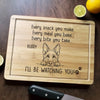Love In Every Snack, Watch In Every Bite - Dog Personalized Custom Engraved Wooden Cutting Board - Gift For Pet Owners, Pet Lovers