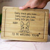 Love In Every Snack, Watch In Every Bite - Dog Personalized Custom Engraved Wooden Cutting Board - Gift For Pet Owners, Pet Lovers