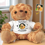 Custom Pet Photo Memorial Gifts - Personalized Teddy Bear Plush
