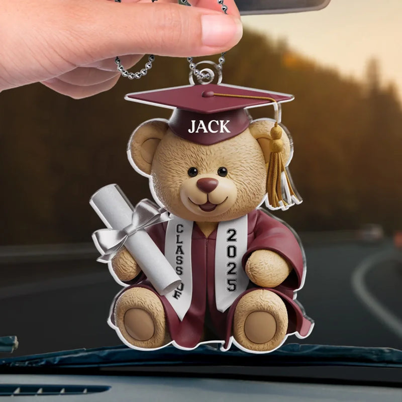 Dream Big, Shine Bright - Family Personalized Custom Car Ornament - Acrylic Custom Shaped - New Arrival, Graduation Gift For Family Members, Siblings, Brothers, Sisters