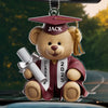 Teddy’s Proud Of You - Family Personalized Custom Car Ornament - Acrylic Custom Shaped - New Arrival, Graduation Gift For Family Members, Siblings, Brothers, Sisters