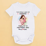 Mom, You're My Everything - Family Personalized Custom Baby Onesie - Mother's Day, Baby Shower Gift, Gift For New Moms