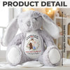 My First Best Friend, My Mommy - Family Personalized Custom Easter Bunny Plush - Mother's Day, Baby Shower Gift, Gift For First Mom