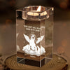 Custom Photo In Spirit, I’m Always Near - Memorial Personalized Custom 3D Crystal Photo Laser Engraved, Crystal Candle Holder - Sympathy Gift For Pet Owners, Pet Lovers