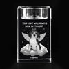 Custom Photo In Spirit, I’m Always Near - Memorial Personalized Custom 3D Crystal Photo Laser Engraved, Crystal Candle Holder - Sympathy Gift For Pet Owners, Pet Lovers