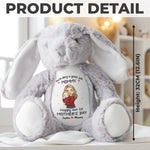 Our First Mother's Day Together - Family Personalized Custom Easter Bunny Plush - Mother's Day, Baby Shower Gift, Gift For Mom, New Moms