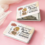 A Little Reminder Of Your Beauty - Family Personalized Custom Full-print Purse Mirror - Mother's Day, Gift For Women