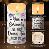 Forever Connected, No Matter The Miles - Bestie Personalized Custom 3D Inflated Effect Printed LED Candle - Gift For Best Friends, BFF, Sisters