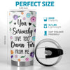 Hearts Connected Across The Miles - Family Personalized Custom 3D Inflated Effect Printed Tumbler - Gift For Best Friends, BFF, Sisters