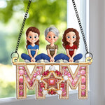 Our Shining Star - Family Personalized Window Hanging Suncatcher Ornament - Mother's Day, Gift For Mom, Daughters