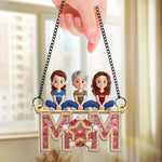 Our Shining Star - Family Personalized Window Hanging Suncatcher Ornament - Mother's Day, Gift For Mom, Daughters