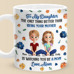 Custom Mother Daughter Gifts for New Moms - Personalized Mug